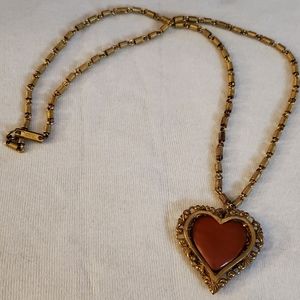 Miriam Haskell heart pendant